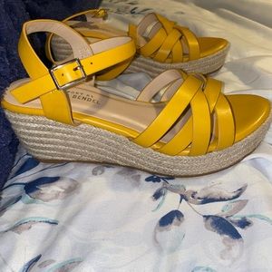 Mustard yellow heels